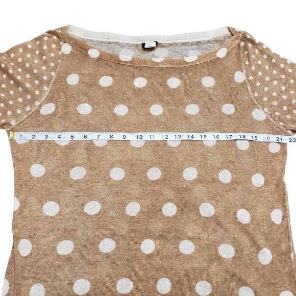 J. Crew 100% Linen Polka Dot Sweater Size XL - Picture 8 of 13
